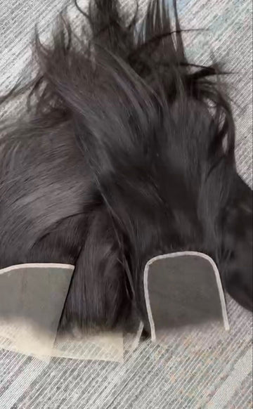 Natural Black - Luxury Virgin Indian 4x4 HD Closures
