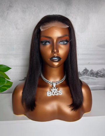 Natural Black - Luxury Raw Indian 6x6 Closure Wigs 200% Density