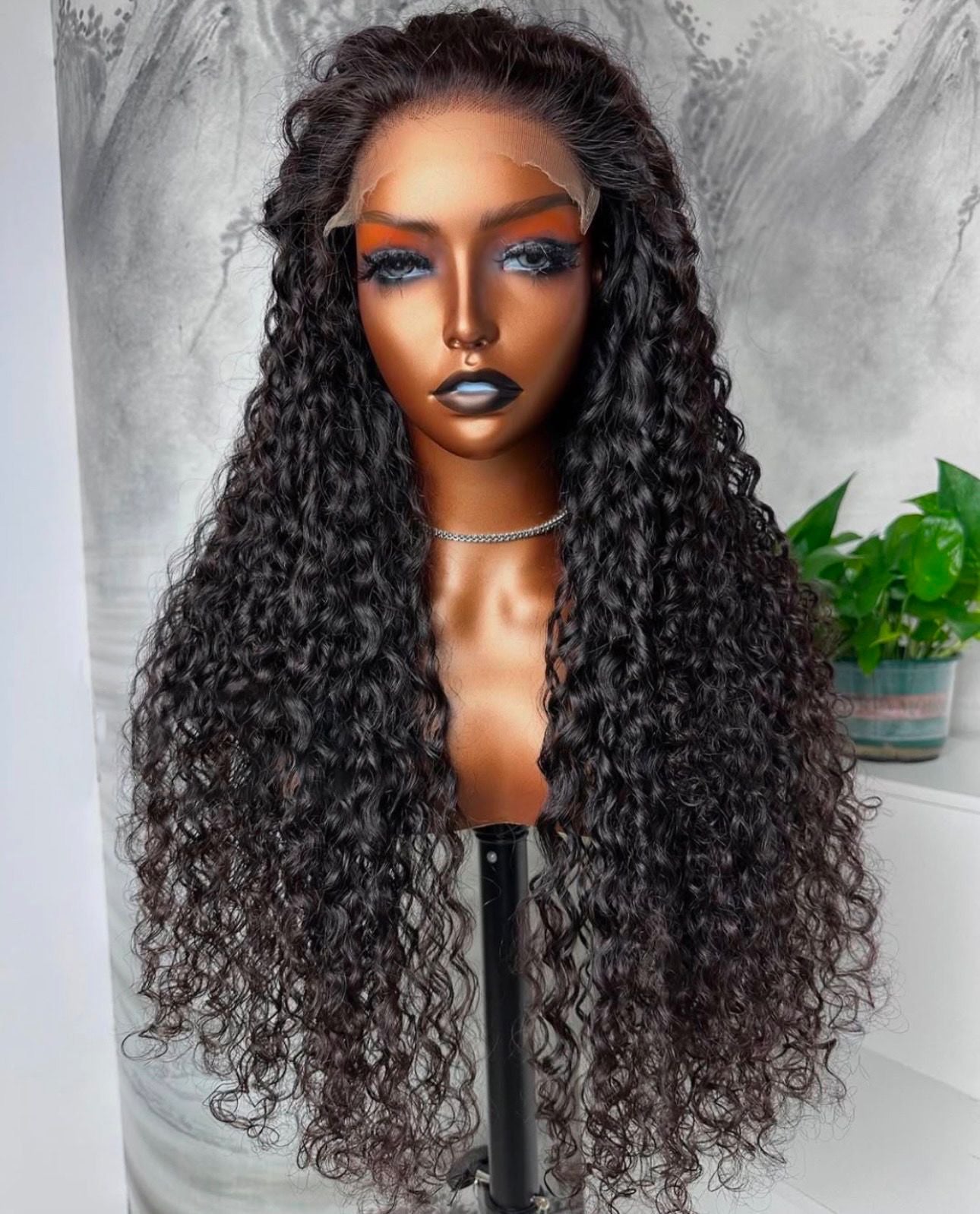 Natural Black - Luxury Raw Indian 13x6 Lace Frontal Wigs 200% Density